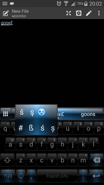 Image 1 for Dusk BlackBlue Emoji Keyb…