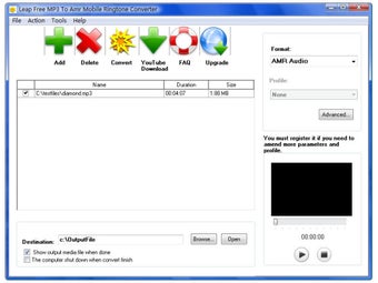 Imagen 0 para Leap Free MP3 To Amr Mobi…