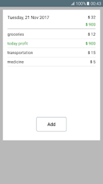Image 0 for Daily Money Tracker