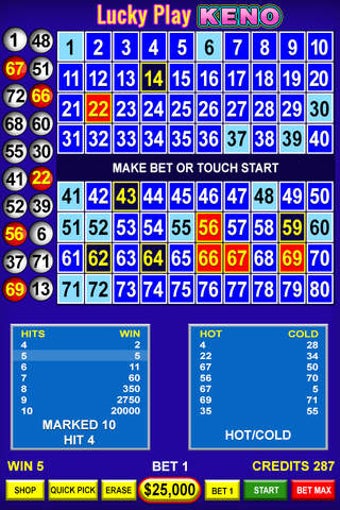 Image 0 for Keno - Multi Card keno ga…