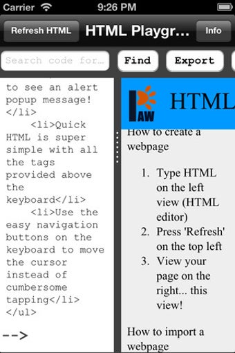 Image 0 for HTML Playground