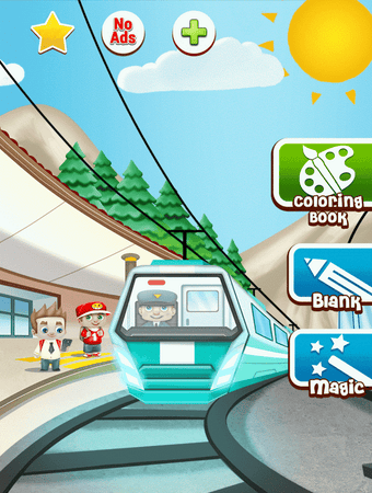 Image 1 for Train game: coloring book…