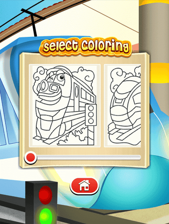 Image 3 for Train game: coloring book…