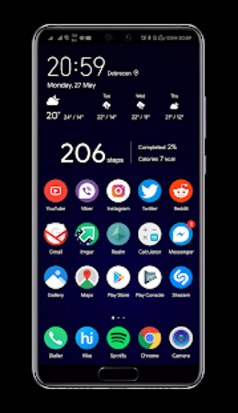 Image 0 for Aura Blue Dark EMUI 9 The…