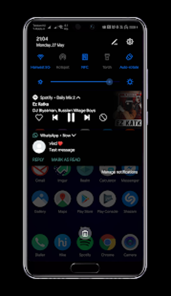 Image 3 for Aura Blue Dark EMUI 9 The…