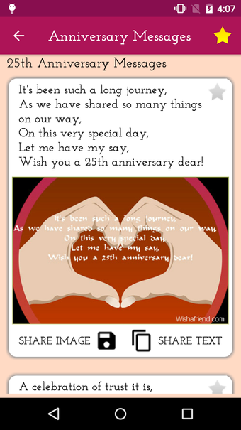 Imagen 2 para Wedding Anniversary Messa…
