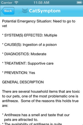 Imagen 0 para Cat Symptom Checker