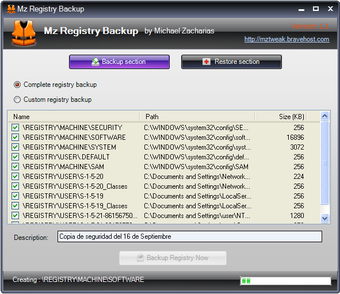 Imagen 1 para Mz Registry Backup