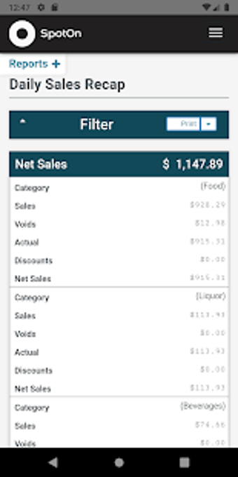 Imagen 1 para SpotOn Restaurant Reports…