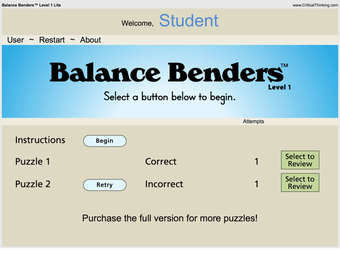 Image 2 for Balance Benders Level 1 (…