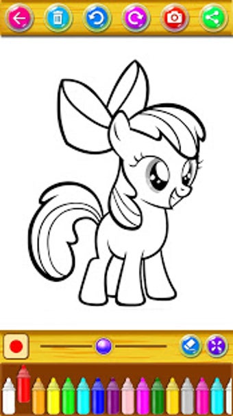 Image 2 for coloring horse pony