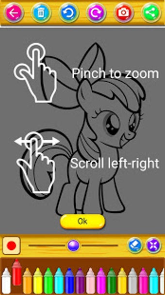 Image 1 for coloring horse pony