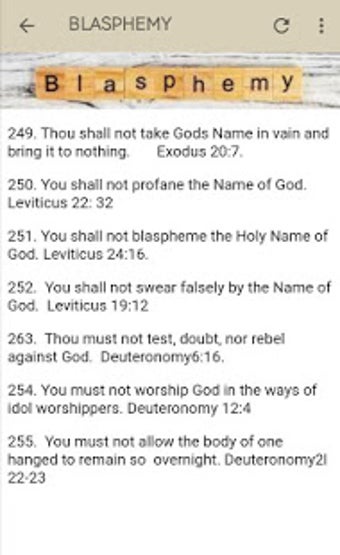Imagen 3 para 613 Codified Laws of God