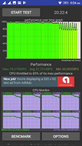 Imagen 0 para CPU Throttling Test
