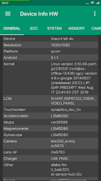 Image 0 for Device Info HW+