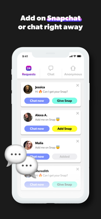Image 0 for Hush: new Snapchat friend…