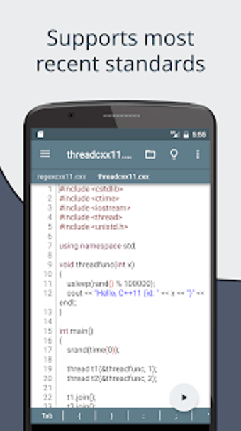 Imagen 1 para Cxxdroid - C++ compiler I…