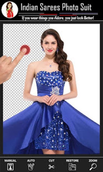 Image 3 for Indian Saree Suit Photo M…