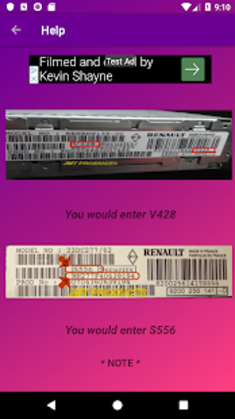 Imagen 1 para Renault Radio Code Calcul…