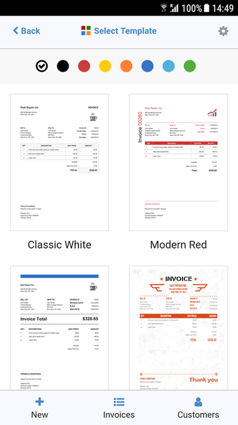 Image 3 for 100 Free Invoice PDF Temp…