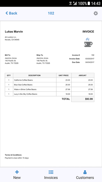 Image 1 for 100 Free Invoice PDF Temp…