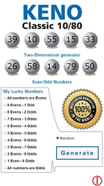 Image 0 for Lotto Winner for Keno Cla…