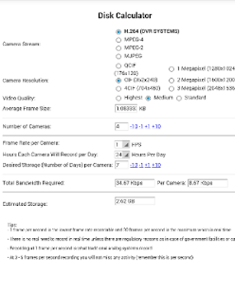 Imagen 0 para Disk Calculator