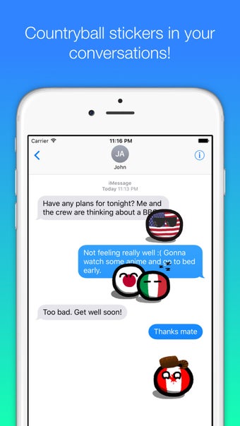 Image 1 for Countryball stickers for …