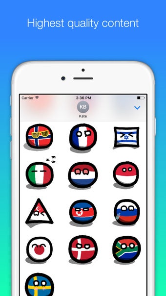 Image 2 for Countryball stickers for …