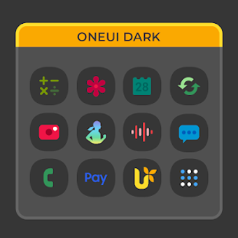 Imagen 1 para OneUI Dark- Icon Pack : S…