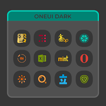 Imagen 2 para OneUI Dark- Icon Pack : S…