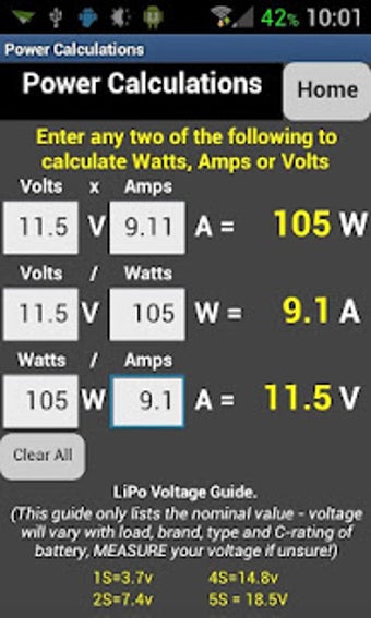 Imagen 2 para RC E-Calc Pro