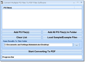 Image 0 for Convert Multiple PS Files…