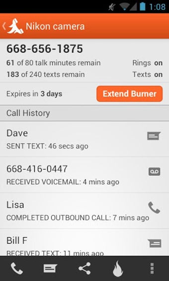 Imagen 4 para Burner - Smart Phone Numb…