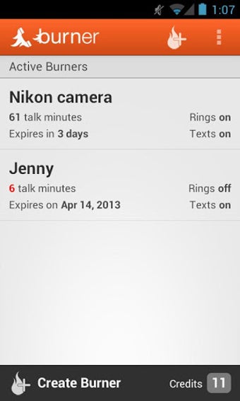 Imagen 1 para Burner - Smart Phone Numb…