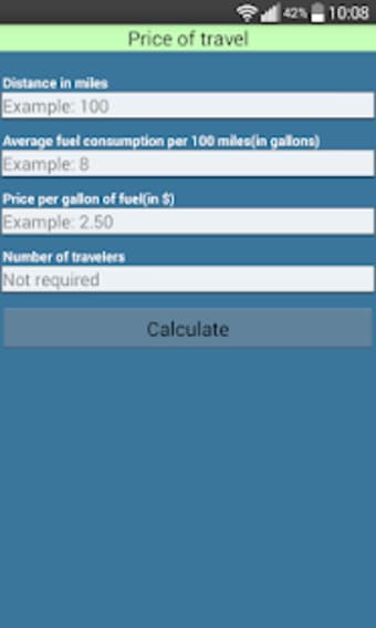 Image 2 for Fuel calculator Pro