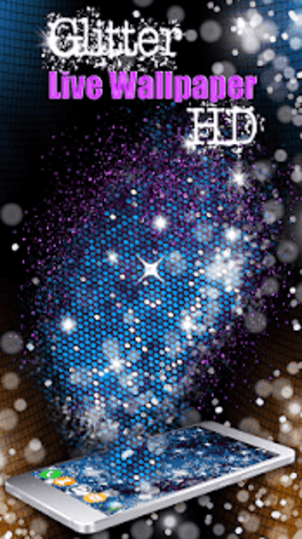 Imagen 2 para Glitter Live Wallpaper HD