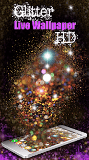 Imagen 3 para Glitter Live Wallpaper HD