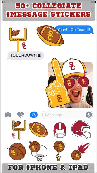 Imagen 0 para USC Trojans Stickers PLUS…