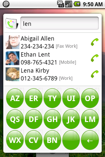 Imagen 1 para Contact Widget ABC Dialer…