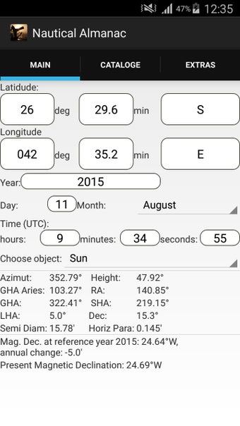 Imagen 1 para Nautical Almanac