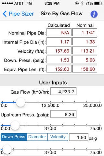 Image 0 for HVAC Pipe Sizer Plus
