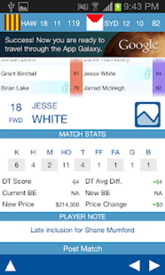Image 0 for Dream-Stats AFL Scores Fr…
