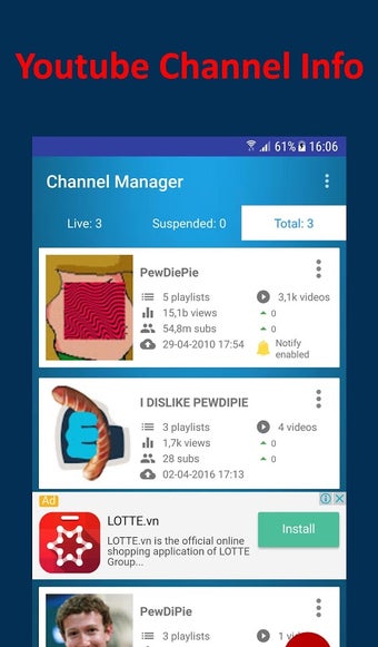 Imagen 3 para Channel Manager For Youtu…