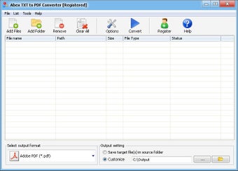 Image 0 for Abex TXT to PDF Converter
