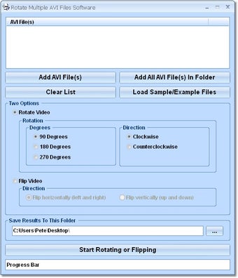 Image 0 for Rotate Multiple AVI Files…