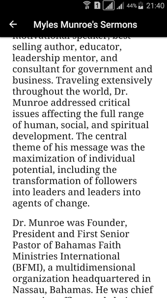 Imagen 2 para Myles Munroe's Sermons