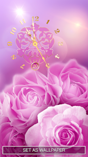 Image 3 for Rose Clock Live Wallpaper