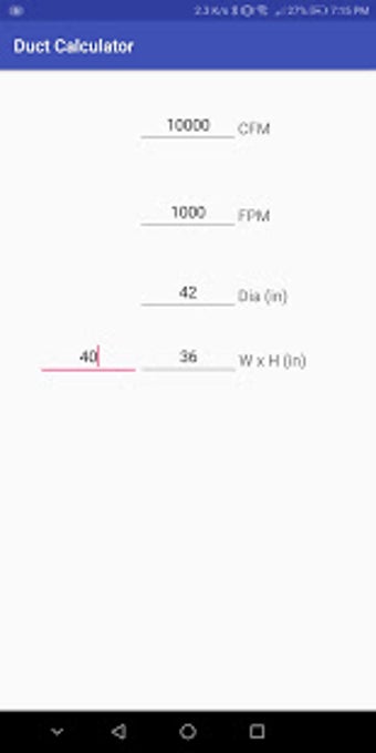 Imagen 0 para Duct Calculator