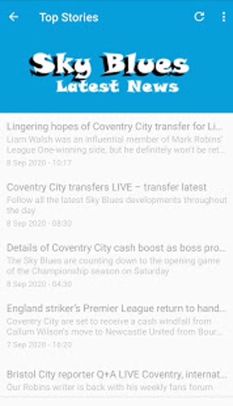 Image 1 for Sky Blues News